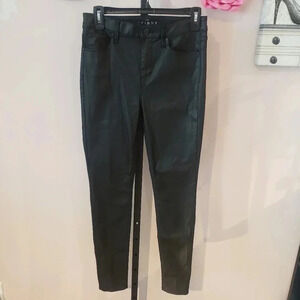 White House Black Market The Skinny Black Coated Jean